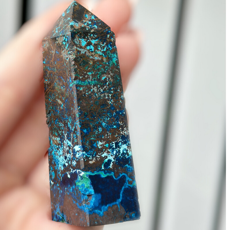 Phoenix Stone [Chrysocolla w/ Azurite, Malachite, Turquoise Inclusions.]