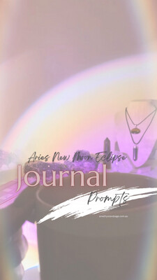 Aries New Moon Eclipse - Free Journal prompts 