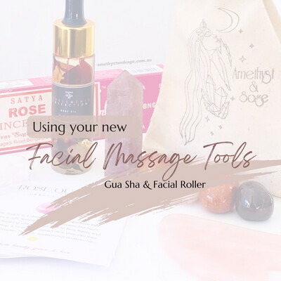Using Your New Facial Massage Tools - Gua Sha &amp; Facial Roller 