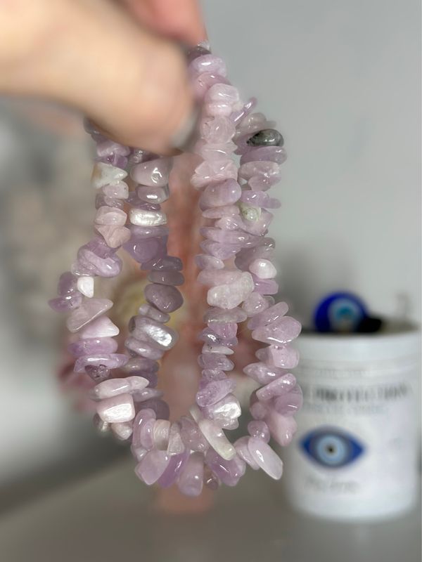 Kunzite Chip Bracelets