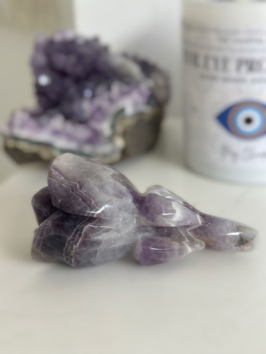 Carved Amethyst Rose