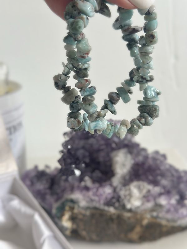 Larimar Chip Bracelet