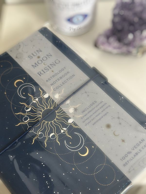 Sun, Moon, Rising Astrology Notebook Set.