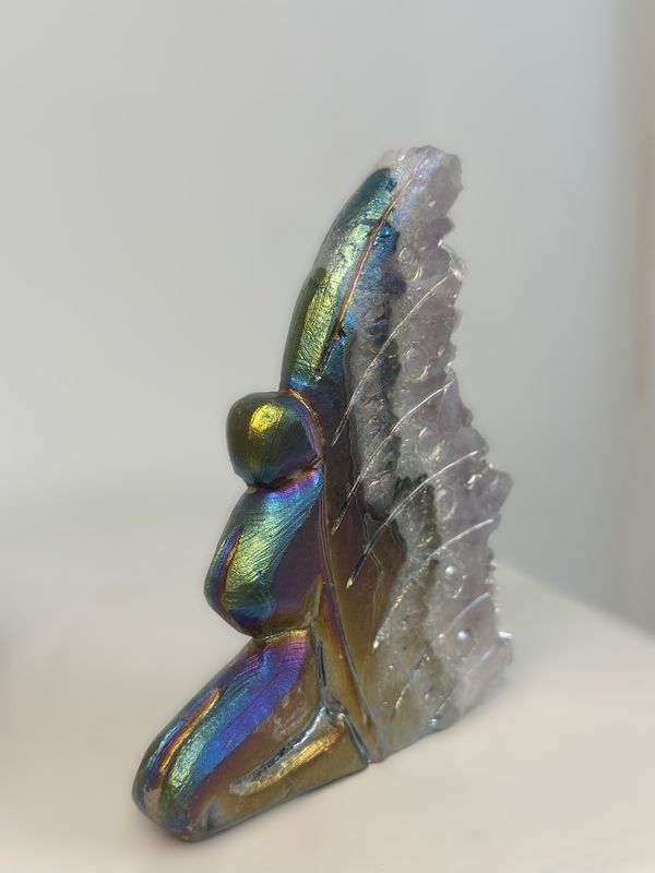 Aura Quartz Fairy Carving