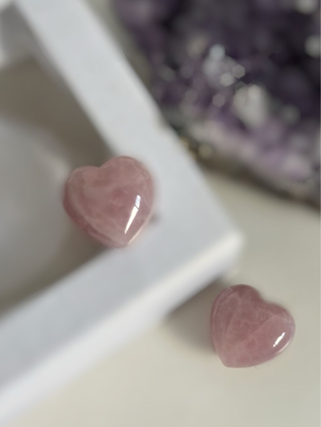 Rose Quartz Mini Heart 2cm