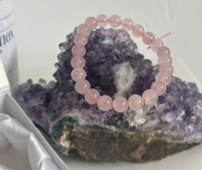 Rose Quartz Bead Bracelet