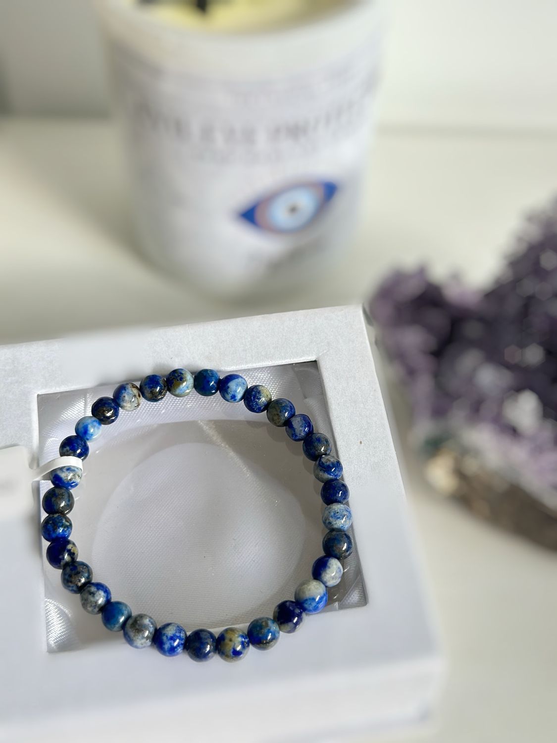 Lapis Lazuli Bead Bracelet