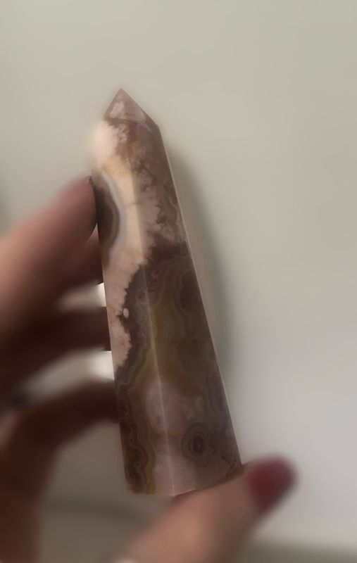 Carnelian x Flower Agate Point