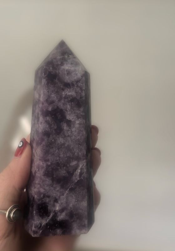 Large Lepidolite Tower