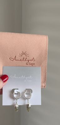 Radiance Huggie Hoop Earrings, Labradorite, Silver