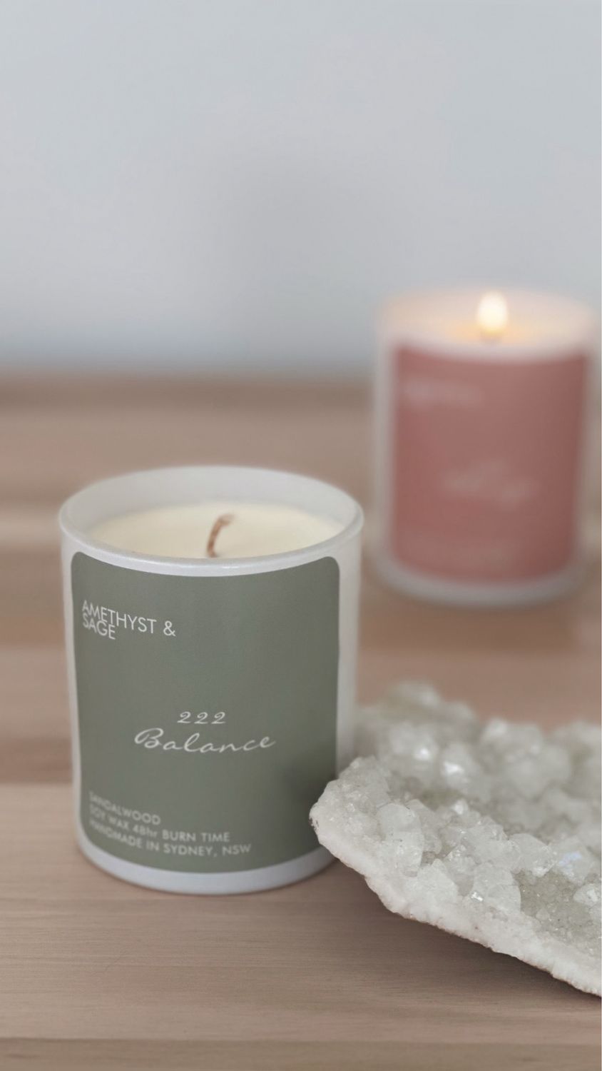 222 - Balance - Angel Number Intention Candle