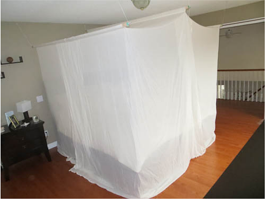RF Microwave Shielding Bed Canopy - Swiss Shield Naturell Ultra Groundable Bed Canopy