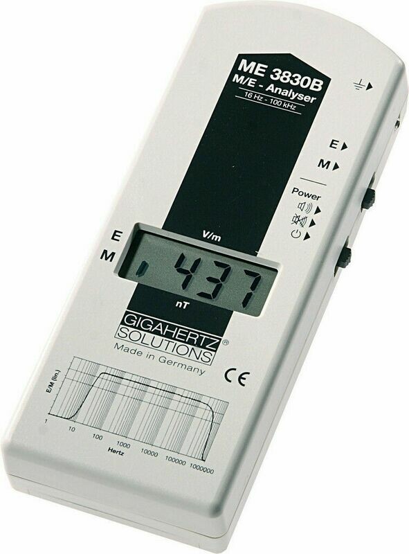 Gigahertz Solutions ME3830B Electric and Magnetic Field Meter + Free Reference Notes / Exposure Guidelines