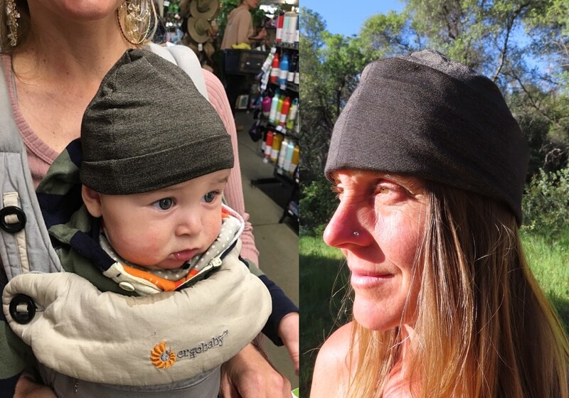 RF Microwave Shielding All Weather Adult and Baby Size Beanie - Wear Anytime, Anywhere, Any Season. Soft, Thin, Excellent Protection