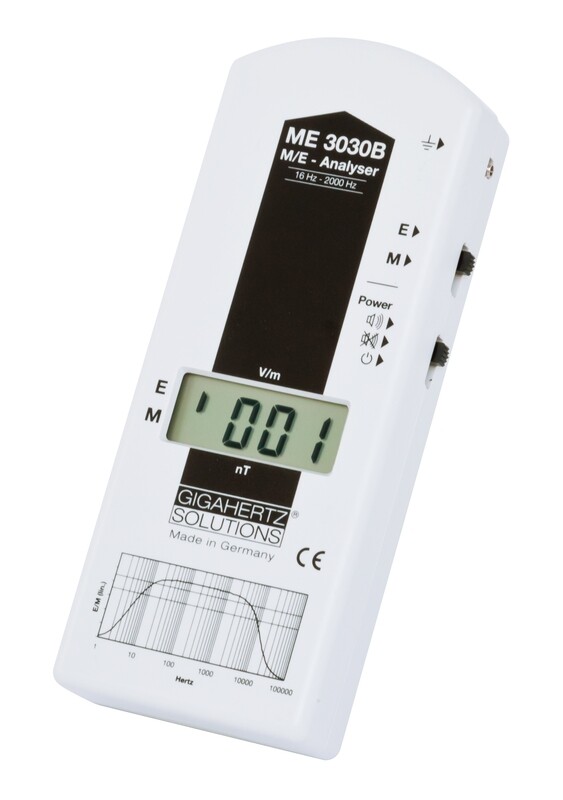 Gigahertz Solutions ME3030B Electric and Magnetic Field Meter + Free Reference Notes / Exposure Guidelines