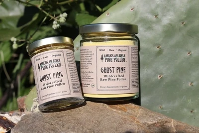 Raw, Wild and Hand-Harvested American River Pine Pollen