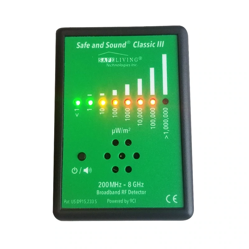 INTERNATIONAL PURCHASES: Safe and Sound Classic III RF / Microwave Meter - 5G Ready! Simple, Affordable, Top Quality, Highly Accurate