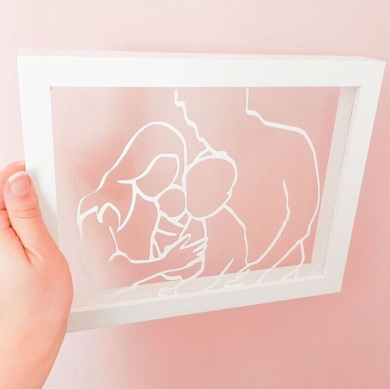 Moldura Personalizada com Silhueta