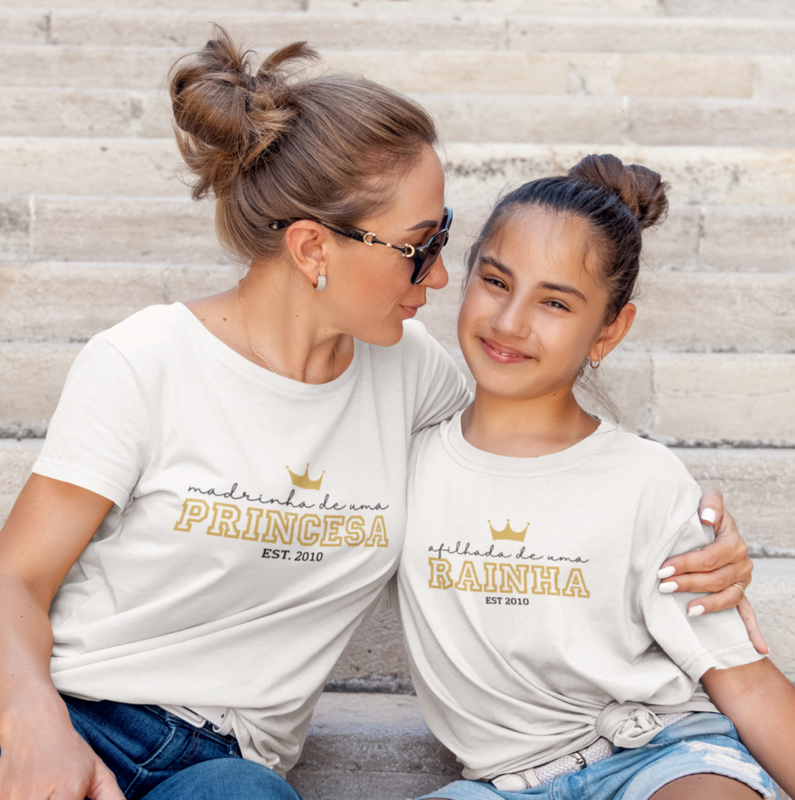 Sweatshirt/T-shirt Madrinha de uma princesa