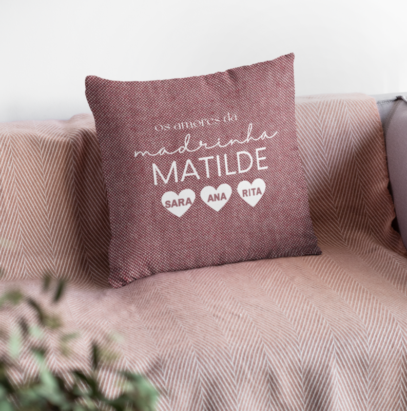 Almofada Personalizada Amores da Madrinha