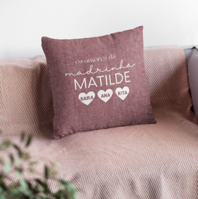 Almofada Personalizada Amores da Madrinha