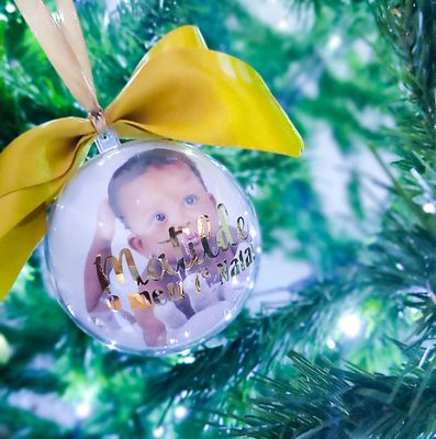 Bola de Natal Com fotografia