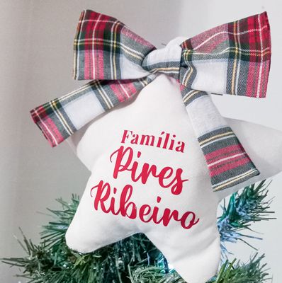 Estrela de Natal Personalizada
