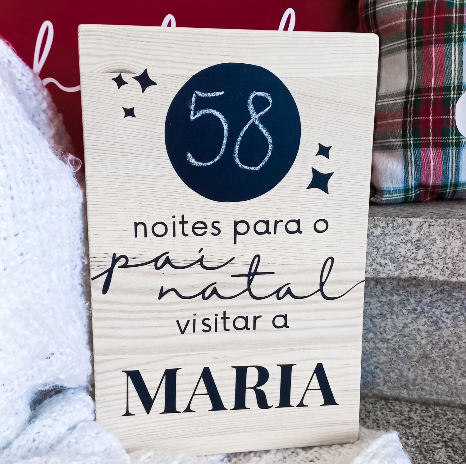 Placa Countdown Natal