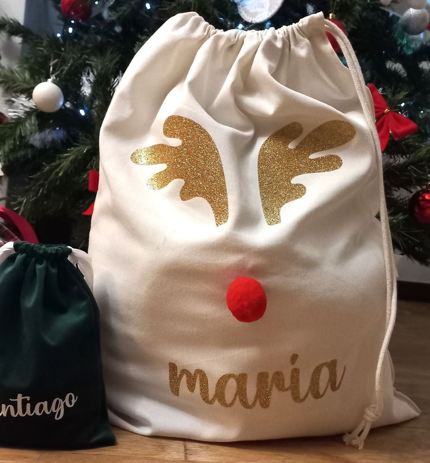 Saco Presente de Natal Personalizado