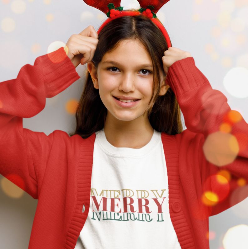 Sweatshirt/T-shirt Personalizada Natal "MERRY"