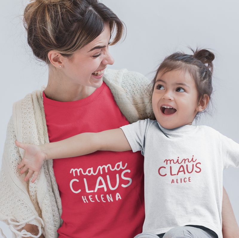 Sweatshirt/T-shirt de Natal personalizada "CLAUS"