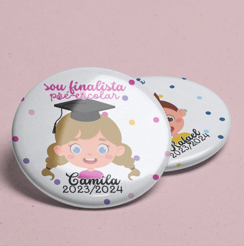 Crachá FINALISTA personalizado