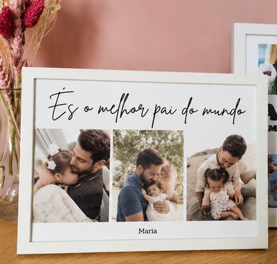 Moldura Personalizada Melhor pai do mundo Moldura Personalizada Melhor pai do mundo