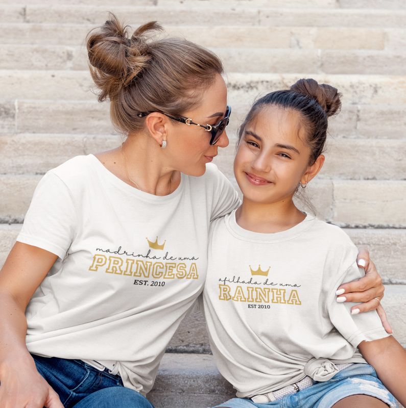 Sweatshirt/T-shirt Madrinha de uma princesa Sweatshirt/T-shirt Madrinha de uma princesa