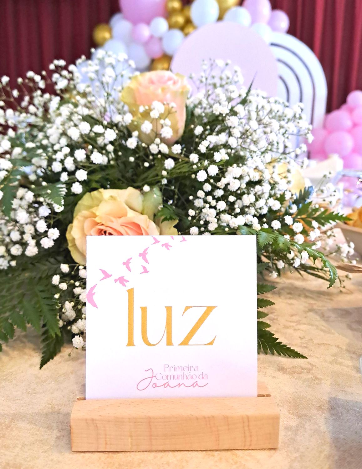 Identificador de mesa Personalizado Identificador de mesa Personalizado