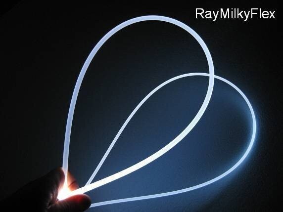 lightSTRING-RMF35, Lichtleiter 3,5 mm, hochflexibel, homogene radiale Abstrahlung, pro lfm