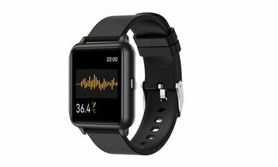 OXITEMP smart watch with live oximeter, thermometer and Pulse monitor with Activity tracker
Color:𝗕𝗟𝗔𝗖𝗞