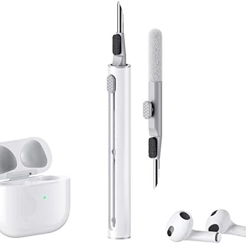 Cleaner kit for AirPod 1 2 3 Multi function cleaner pen with soft brush flocking sponge for Bluetooth earphones case