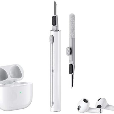 Cleaner kit for AirPod 1 2 3 Multi function cleaner pen with soft brush flocking sponge for Bluetooth earphones case