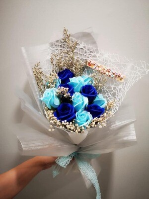 💎Blue Roses bouquet 💐