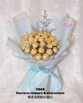 Ferrero rochers with mini crown