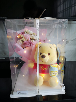 Soap Flowers  Bouquet With Winnie The Pooh