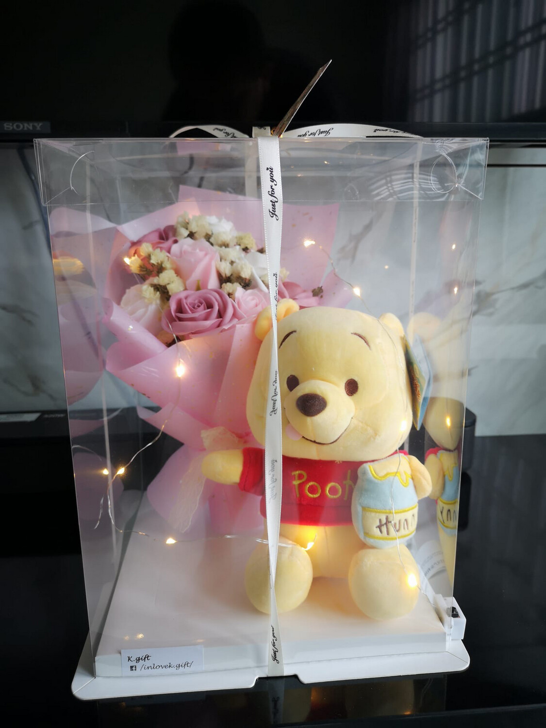 Soap Flowers  Bouquet With Winnie The Pooh