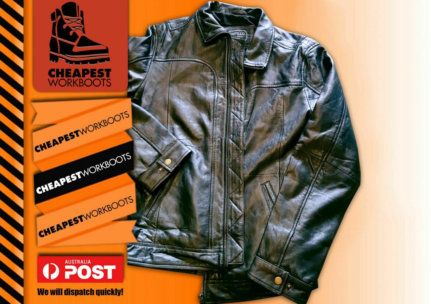 Men's Style Motorcycle Black Real Leather Biker Jacket Highest Quality Nappa