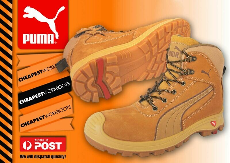 Puma Nullarbor 630367 Work Boots Composite Toe Safety Cap Zip-Sider CHEAPEST