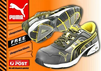PUMA Pace 642567 FREE SOCKS Safety Composite Toe Cap Light Work Jogger Shoes