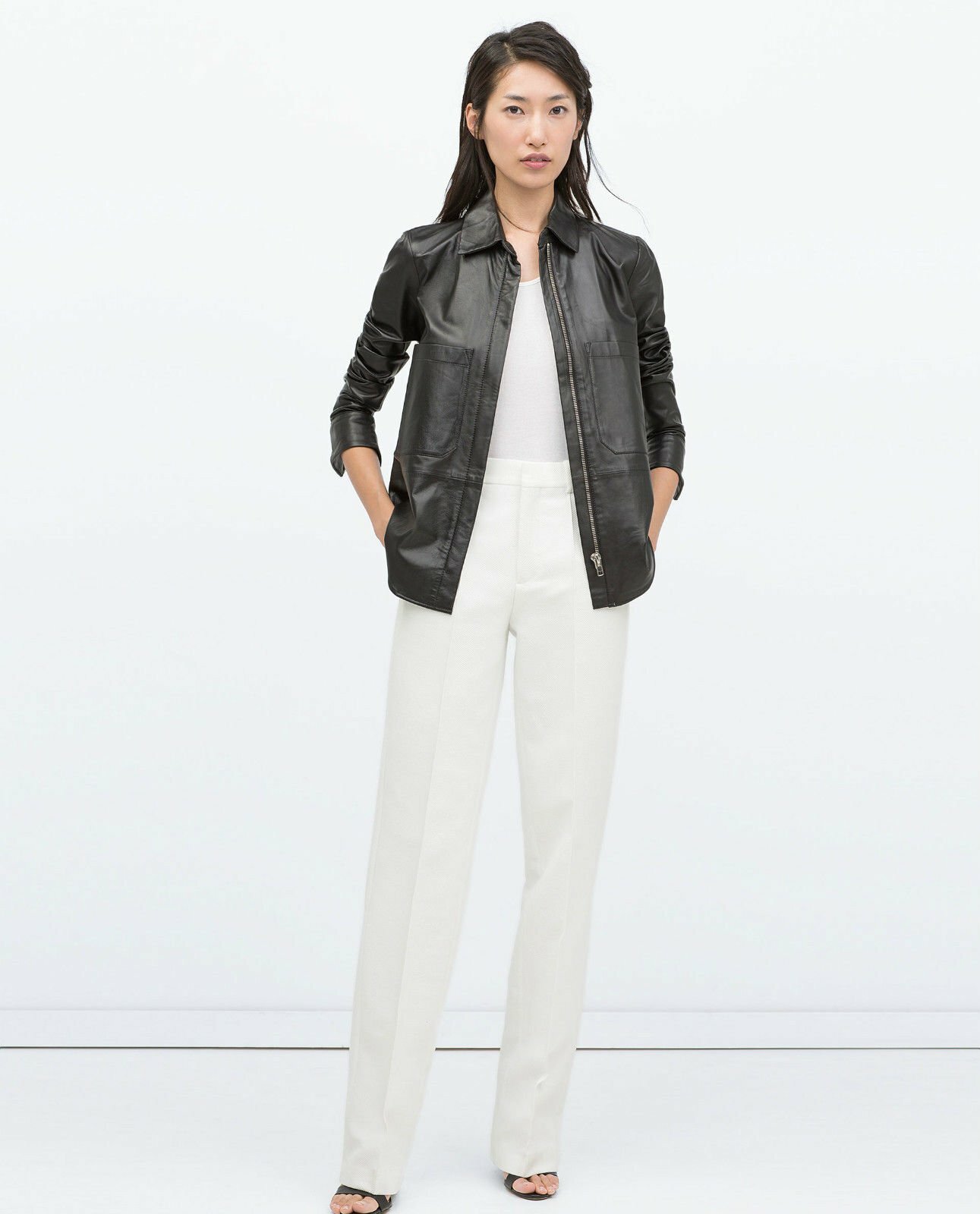 Softest Genuine Leather Zara Ladies Jacket/Shirt BRAND NEW NAPPA Highest Quality