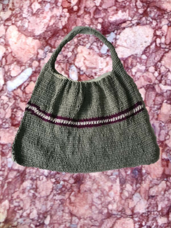 Grey Bilum bag