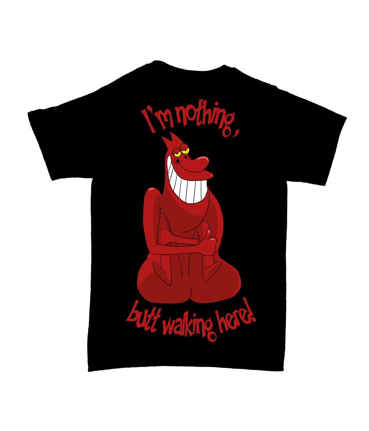 Red Buttwalking I