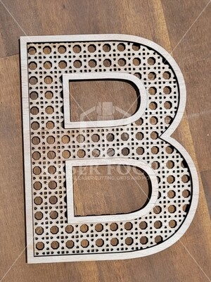 Rattan Style Letters